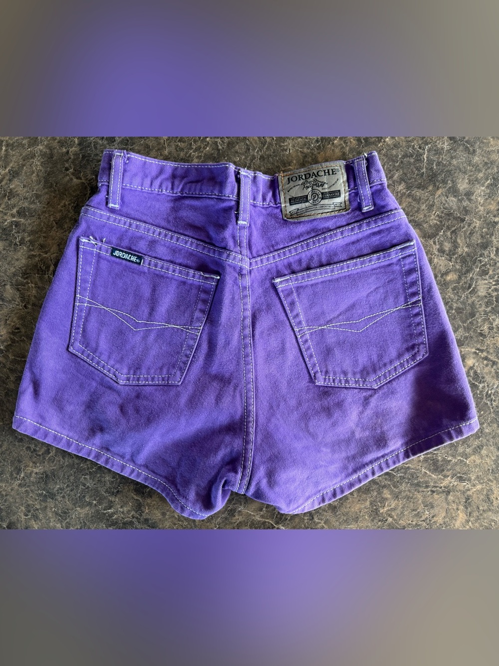 Jordache Purple Denim shorts - Picture 4 of 4